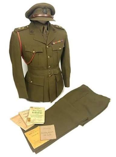 Original Royal Indian Army Service Corps Officers Service Dress Group