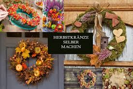 Super Herbstliche Kranze Selber Binden Herbstkranz Halloween Kranze Herbstdeko