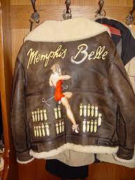 Memphis Belle Bomber Jacket Vintage Leather Flight Jacket Wwii Bomber Jacket