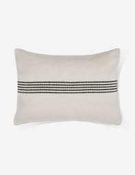 Maybe you would like to learn more about one of these? Katya Indoor Outdoor Lumbar Pillow Black Stripe Aston West
