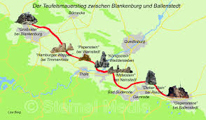 Ak harz wernigerode kelbra blankenburg ddr map landkarte nr 8066 stepmap karte bad. Der Teufelsmauer Stieg Im Harz Ausflugsziele Und Sehenswertes Im Harz