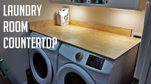 Previously we had pretty large pedestals, but those didn't fit under our cabinets. Laundry Room Counter Top Youtube