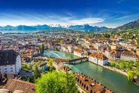 Europäisches kulturdenkmal | rundbild und museum historikerführung: Luzern Kapellbrucke Alpen Panorama Und Viele Feste