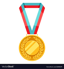 Gold Medal With Multi Colored Ribbon Illustration Of Award For Sports Or Corporate Competitions Download Sports Graphic Design Gold Medal Canvas Art Painting