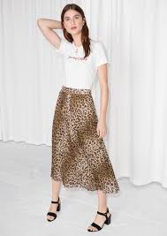 Other Stories Image 1 Of Leopard Pleated Skirt In Leopard Print Animal Print Skirt Leopard Print Skirt Pleated Skirt