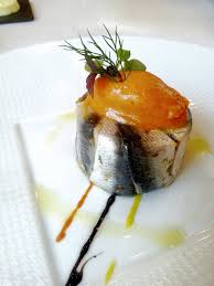 Moelleux De Sardines Fondue De Poivrons Sorbet Tomate Recette Repas Gastronomique Alimentation Recette Entree Froide