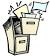 Overflowing File Cabinet Cartoon