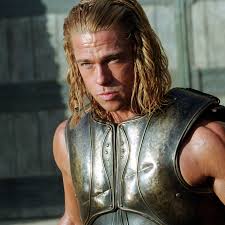 Blonde brad pitt long hair Troy The Secret Impact Of Brad Pitt S Sword And Sandal Epic Vanity Fair