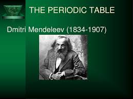 Mendeleev was able to identify that chemical properties of the elements began repeating each time after a certain number of elements. The Periodic Table Dmitri Mendeleev Ppt Download