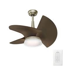 Casablanca Orchid 30 In Led Indoor Outdoor Pewter Revival Ceiling Fan With Wall Control 59138 Ceiling Fan Led Light Kits Outdoor Ceiling Fans