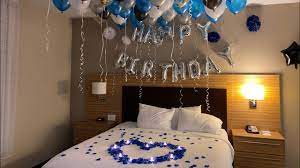 For a child's birthday, this can include opening presents, eating cake and. Hotel Room Birthday Decorations Youtube