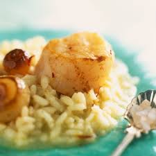 Risotto De Saint Jacques Recette Risotto En 2019 Recette Risotto Et Recette Risotto
