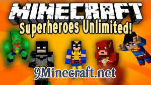 This mod contains all of your favourite superheroes and their super powers. Superheroes Unlimited Mod For Minecraft 1 9 4 1 8 9 1 7 10 World Of Minecraft
