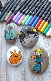 The Little Prince Painted Stones Tutorial From Artistro Rock Painting Patterns Rock Painting Tutorial Painted Rocks
