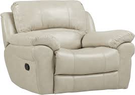 Vercelli Stone Leather Rocker Recliner With Images Leather Recliner Living Room Leather Swivel Rocker Chair