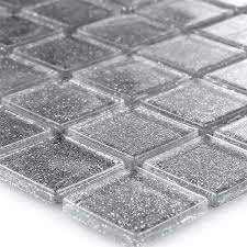1000 quadratmeter (mindestbestellmenge) lieferant kommunizieren. Glasmosaik Fliesen Silber Glitzer 25x25x4mm Tm33059m