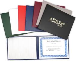 Usa Premium Quality Stationery Leather Diploma Holder Padded Diploma Cover Diploma Folder Certificate Holder School Stationery Diploma