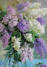 White Lilac Original Oil Painting Flowers Still Life Cup And Lilac Gift Painting Spring Wall Art White Purple Green Oil Canvas Birthday Gift In 2021 Flower Painting Lilac Painting Spring Wall Art
