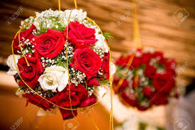 See more ideas about flower ball, wedding flowers, wedding decorations. Roses Bouquet Ball Hanging As Decoration On Wedding Celebration Stock Photo Picture And Royalty Free Image Image 3585661