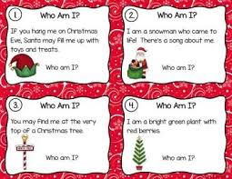 Check out our christmas riddles selection for the very best in unique or custom, handmade pieces from our party games shops. Christmas Riddles Task Cards Who Am I Read By Carla Hoff Teachers Pay Teachers Christmas Riddles Christmas Riddles For Kids Christmas