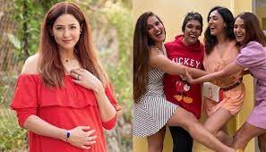 Celebrations are already in swing ahead of their wedding. Pregnant Neeti Mohan Twins In Yellow With Sisters And Mother Her Pregnancy Glow Stole The Show