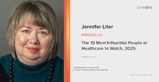 We are honored to feature 𝐉𝐞𝐧𝐧𝐢𝐟𝐞𝐫 𝐋𝐢𝐭𝐞𝐫, 𝐂𝐄𝐎 𝐚𝐧𝐝  𝐃𝐢𝐫𝐞𝐜𝐭𝐨𝐫 𝐨𝐟 𝐍𝐮𝐫𝐬𝐢𝐧𝐠 𝐚𝐭 𝐂𝐚𝐫𝐫𝐨𝐥𝐥 𝐂𝐨𝐮𝐧𝐭𝐲  𝐌𝐞𝐦𝐨𝐫𝐢𝐚𝐥 𝐇𝐨𝐬𝐩𝐢𝐭𝐚𝐥 (𝐂𝐂𝐌𝐇),