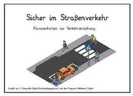 Klammerkarten Zur Verkehrserziehung Verkehrserziehung Verkehr Erziehung
