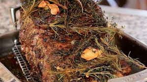 Place prime rib fat side up on rack. Mustard And Herb Butter Rubbed Prime Rib Recipe Finecooking