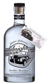Junior Johnson S Midnight Moon Handcrafted Legal Moonshine Alcohol Packaging Moonshine Bottle Packaging
