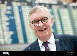 Thomas Winkelmann, Chief Executive Officer (CEO) of Hub Munich of  Lufthansa, at the Munich Airport Stock Photo