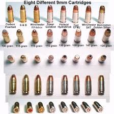 bullet chart hand guns guns guns ammo