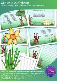Vier Einfache Ostergedichte Fur Deine Schuler Zum Gemeinsamen Lesen Auswendig Lernen Zum Vortragen Schmuckblatter Ostergedichte Gedichte Ostern Grundschule