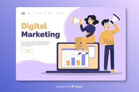 Download Flat Marketing Landing Page Template For Free In 2020 Digital Marketing Design Page Template Digital Marketing