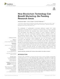 First, look for the oldest pending transaction. Pdf How Blockchain Technology Can Benefit Marketing Six Pending Research Areas