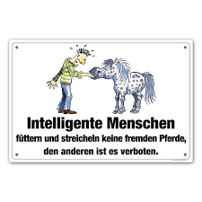 Check spelling or type a new query. Schild Intelligente Menschen Pferde Comic Schilder De