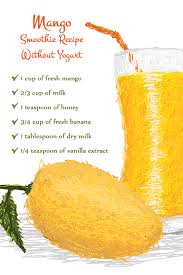 How To Make A Smoothie Without Yogurt Smoothie Without Yogurt Mango Smoothie Easy Protein Smoothie Recipes