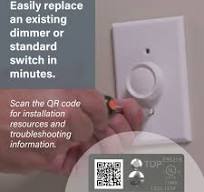 Toggle LED Advanced Dimmer Light Switch| Single Pole 3-Way