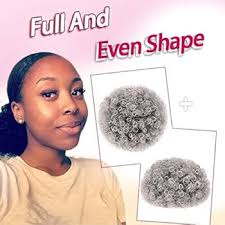 Amazon.com : rosmile Afro Puff Drawstring Ponytail Extension for Black  Women, Premium Ombre Gray #1BT0906 80 Gram Short Synthetic Afro Puff  Ponytail ...