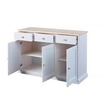 Vous souhaitez apporter un style maison de campagne à votre intérieur ? Bahut Bas 3 Portes 3 Tiroirs Style Campagne En Pin Massif Risto Buffet Pas Cher