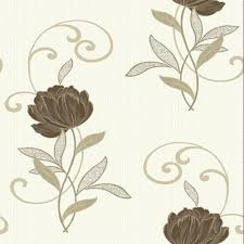Affordable and search from millions of royalty free images floral wallpaper stock photos and images. Grandeco Ideco Home Chelsea Floral Textured Glitter Vinyl Wallpaper Bob 17 02 0 Chocolate I Want Wallpaper