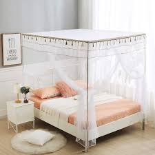 Free shipping on prime eligible orders. Buy Jqwupup Luxury Bed Curtains Canopy Ruffle Tassel Canopy Curtain Bed Canopy For Girls Kids Adult Bedding Decor King White Online In Italy B07wr1df4b