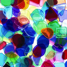 Colorations Plastic Translucent Multi Color Geometric Shapes 1 Each 1 Pound Resealable Bag For Decorating Arts And Mosaic Crafts Mosaic Art Supplies Crafts