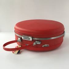 American Tourister Luggage Vintage Round Tiara Case Round Travel Case Hat Box Train Case Carry On Lug American Tourister American Tourister Luggage Luggage