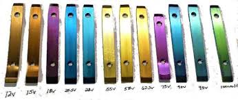 titanium color titanium anodizing color titanium service