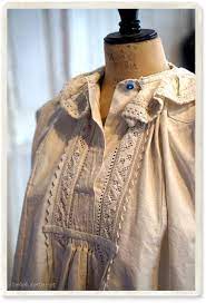 東欧アンティークスモックブラウス belle lurette ヨーロッパ フランス アンティークレース リネン服の通販 ブラウス ワンピース ドレス ファッションアイデア