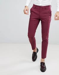 Asos Wedding Skinny Suit Trouser In Wine Asos See your favorite pant suits weddings and suits for weddings discounted & on sale. asos wedding skinny suit trouser in wine
