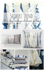 Shibori Trend Diy Indigo Shibori Pillow Shibori Pillows Shibori Diy Shibori Trend