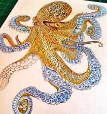 Almost Finished With My Octopus Colored Pencil Drawing Prints Of My Work Are Available At Https Www Etsy Com S Octopus Drawing Sea Creatures Art Octopus Art