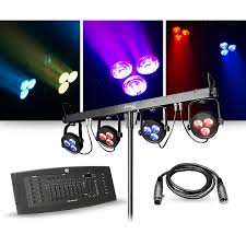 Chauvet Dj Lighting Package With 4bar Lt Usb Rgb Led Fixture And Dmx Operator Controller Guitar Center