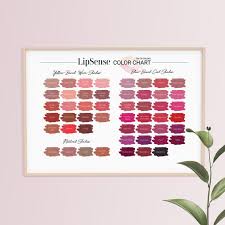 Lipsense Color Chart Top 50 Colors 50 Lipsense Colors Lipsense Poster Digital Download